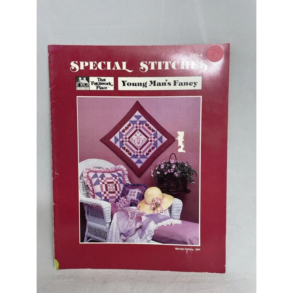 Special Stitches Young Mans Fancy Quilt Cross Stitch Book LSS-5 Doheny 1984